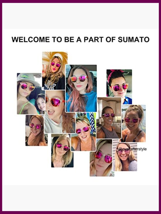Oversized Sunglasses with Mirrored Lens UV400 Blocking
